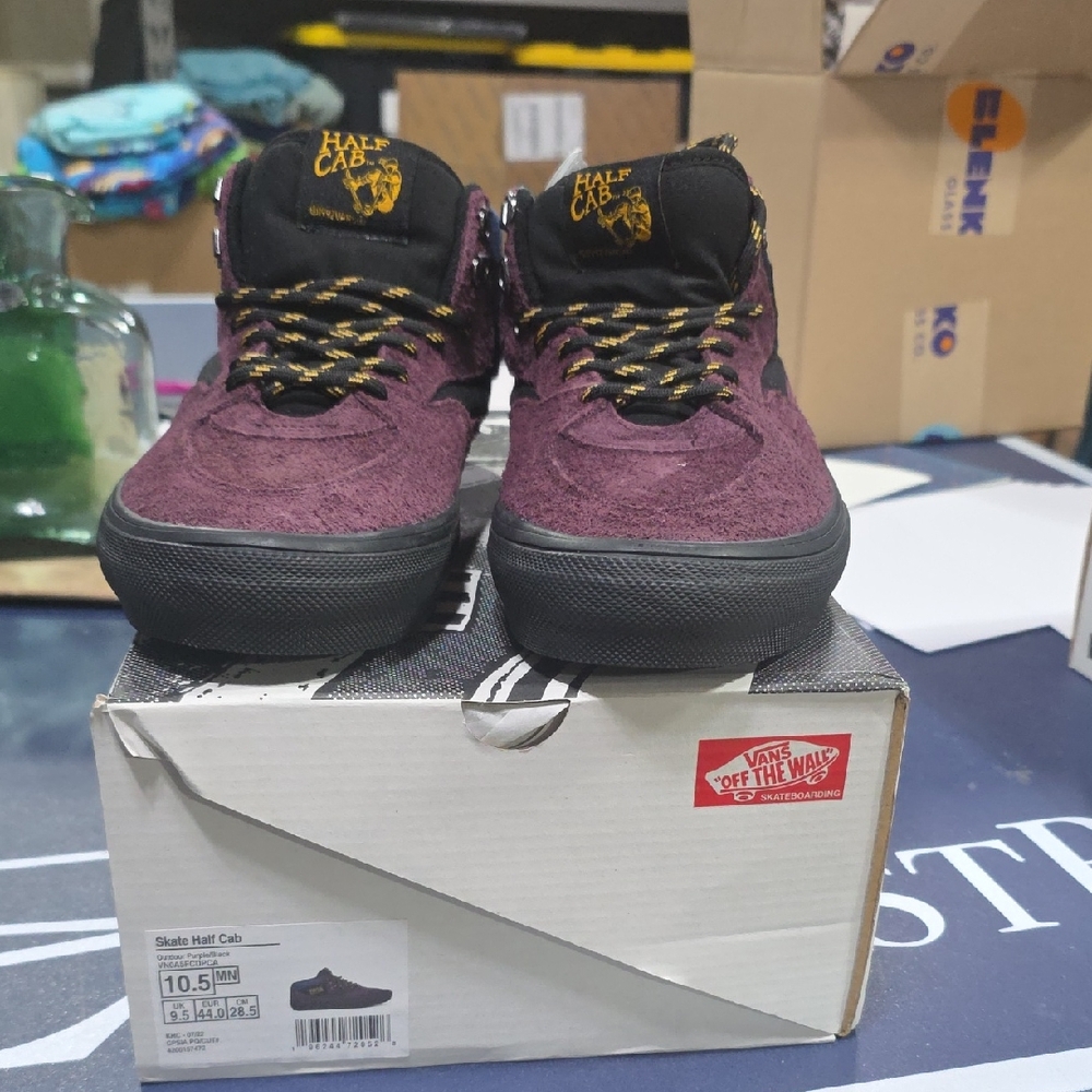 Mens Vans Half Cab 10.5 Outdoor Purple/Black New
